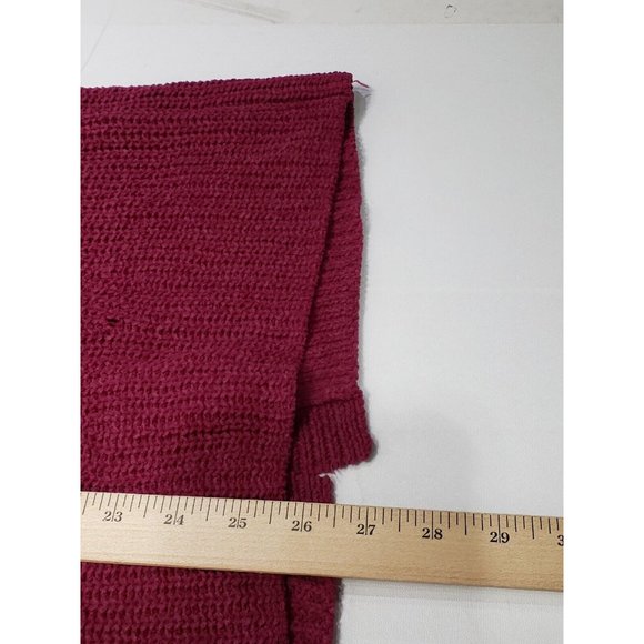Members Mark Comfortable Open Front Chenille Cardigan Sweater Burgundy Size S - Picture 10 of 10